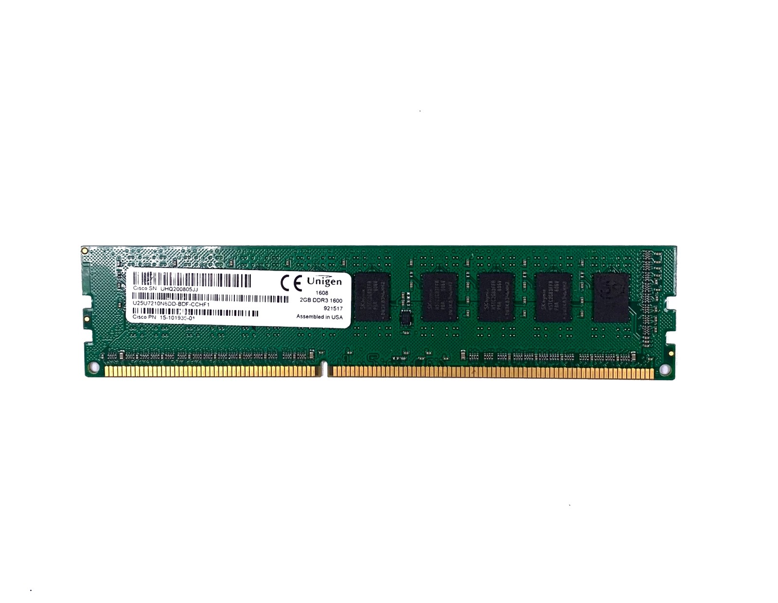 Memory Module Cisco 15-101935-01 2 GB Memory Module - DDR3 SRAM - 1600 MHz - ECC