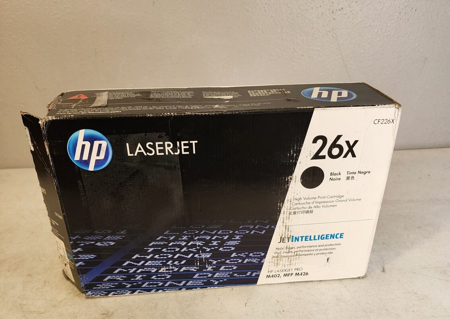 HP CF226X 26X Black Hi Yield Toner Cartridge Genuine New OEM Open Box