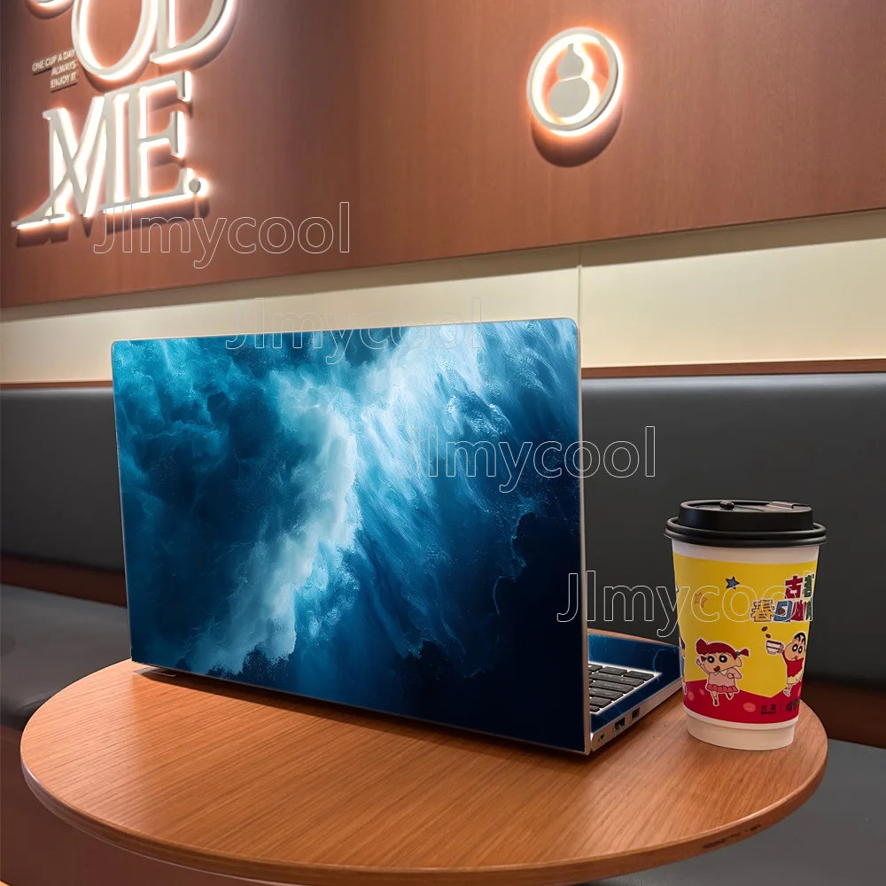 2 Durable Blue Sea Water Waves High Quality Laptop for MacBook PC Chromebook
