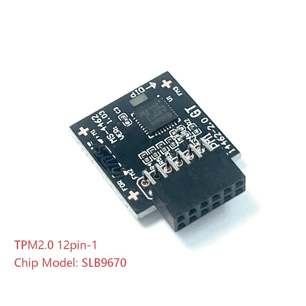 TPM 2.0 12pin-1 Module Trusted Platfitm fit MSI MS-4462 MEG X570S UNIFY-X MAX US