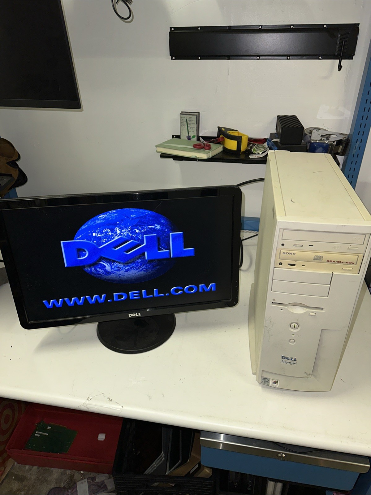 Dell Dimension XPS T500 desktop tower Intel Pentium III NVIDIA GPU BOOTS NO OS