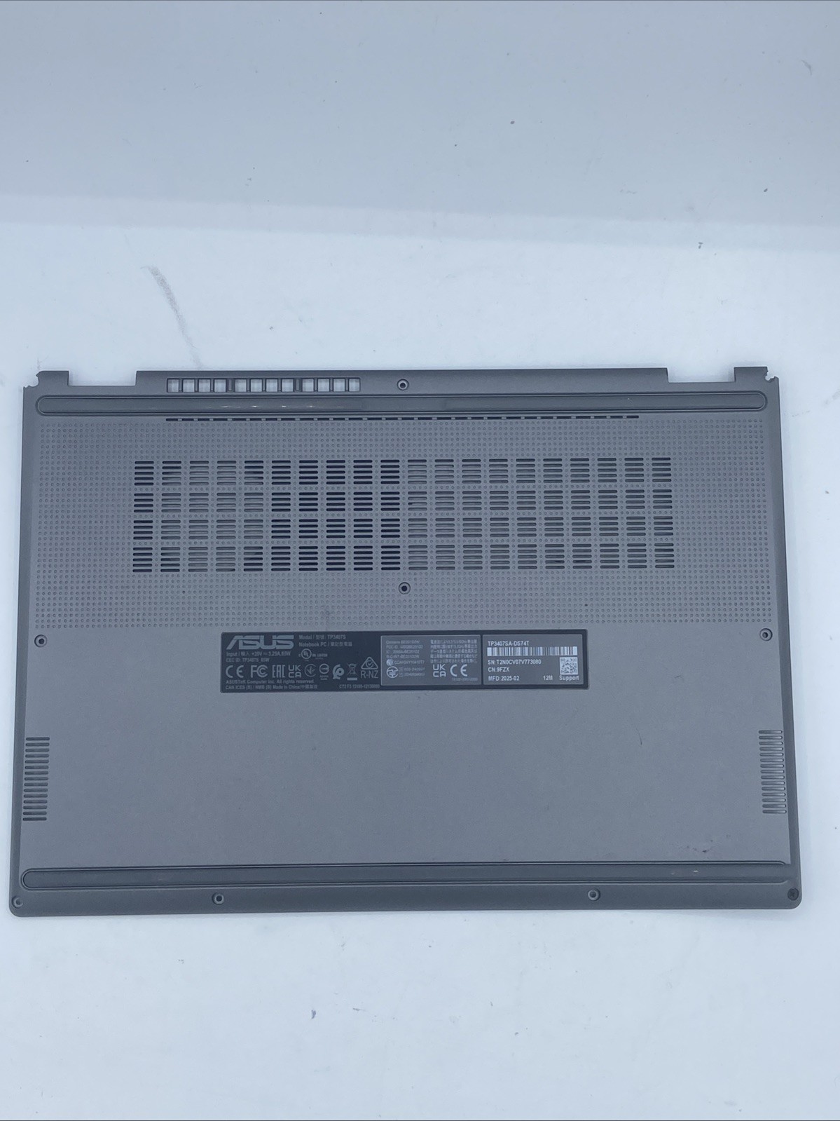 90NB14Y1-R7DP10 ASUS BOTTOM BASE COVER VIVOBOOK 14 FLIP TP3407SA-DS74T