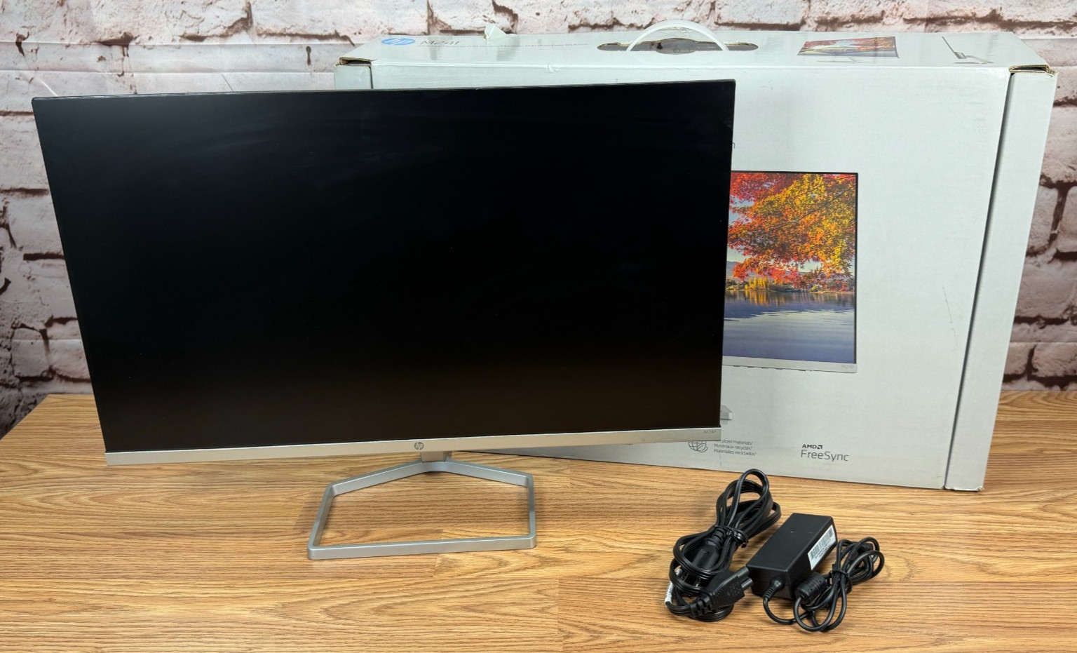 HP M24f 23.8" FHD IPS Monitor 1080P Slim Bezel HDMI VGA - Tested Working
