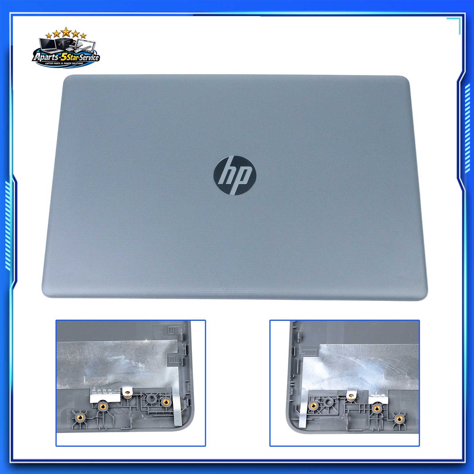 Gray Replacement LCD Back Cover Rear Lid for HP Pavilion 17-BY 17-CA 17T-BY