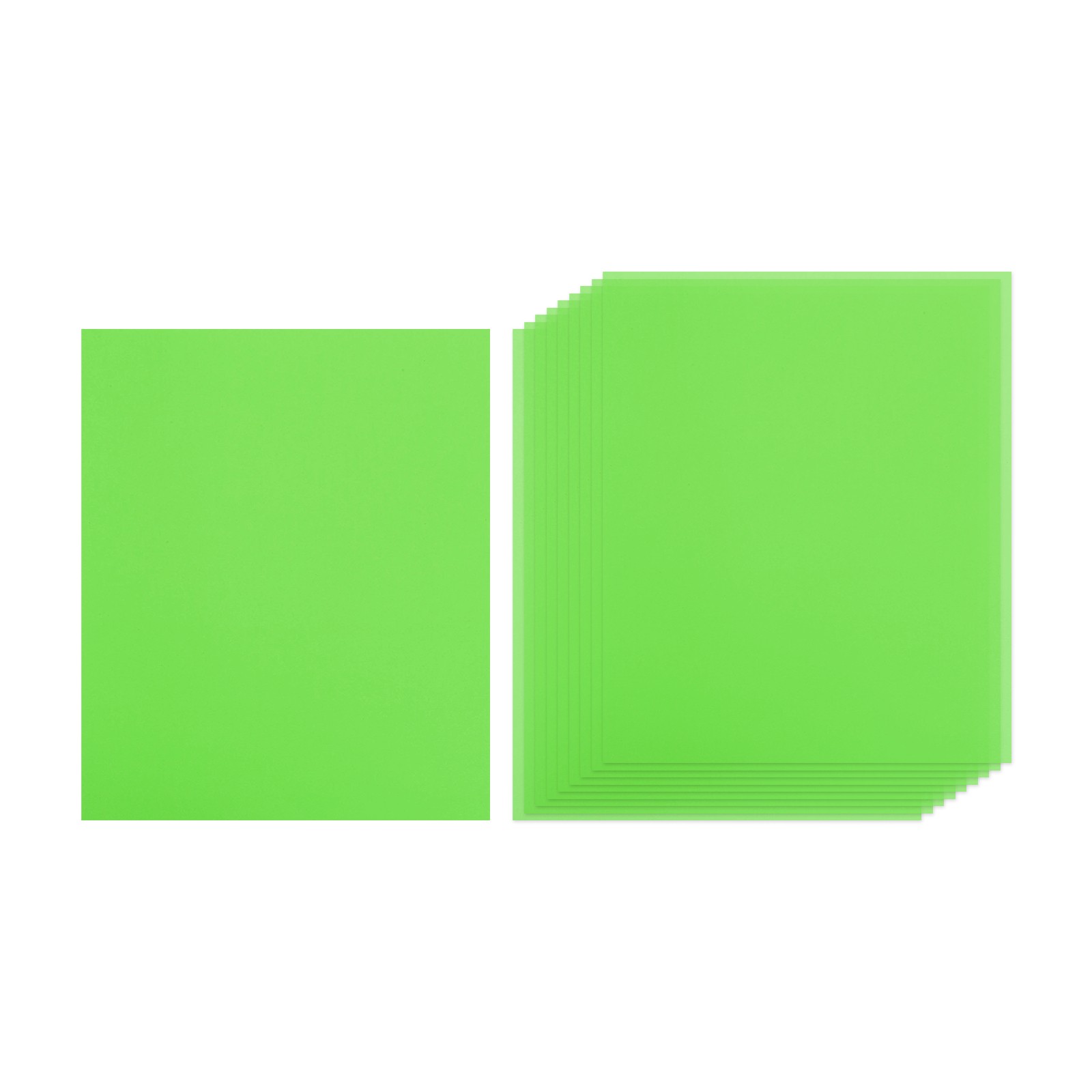 50Pcs Sticker Paper for Printer 50Pcs Full Sheet A4 Sticker Labels Green]
