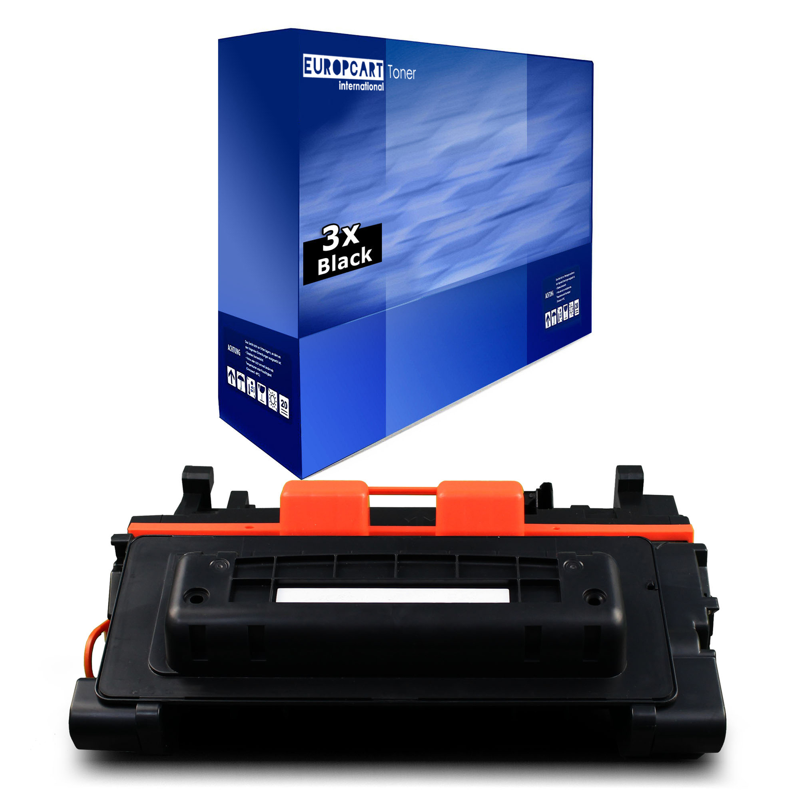 3x Eurotone Compatible HP CC364A 64A Black Laser Toner Cartridge