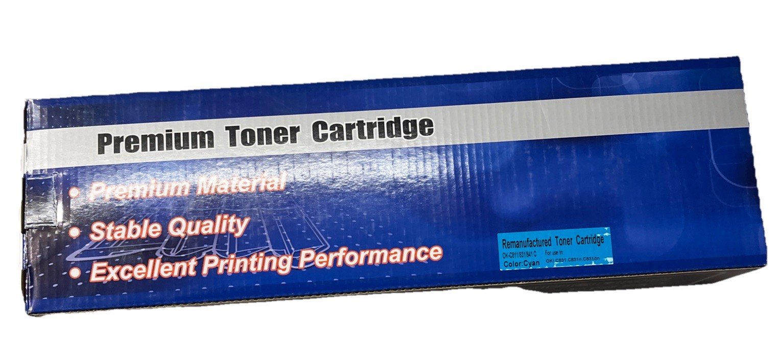 OKI C831 Printer Cyan Toner - Sealed - NON-OEM