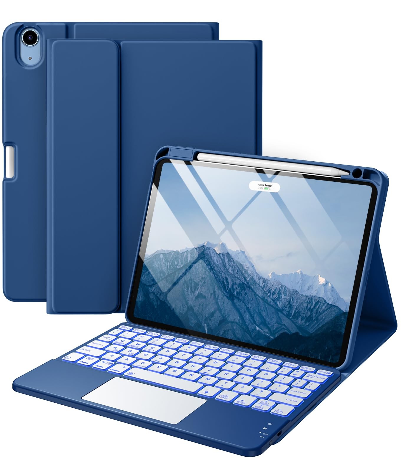 Harvopu iPad Air 11-inch Keyboard Case with Trackpad Open Box