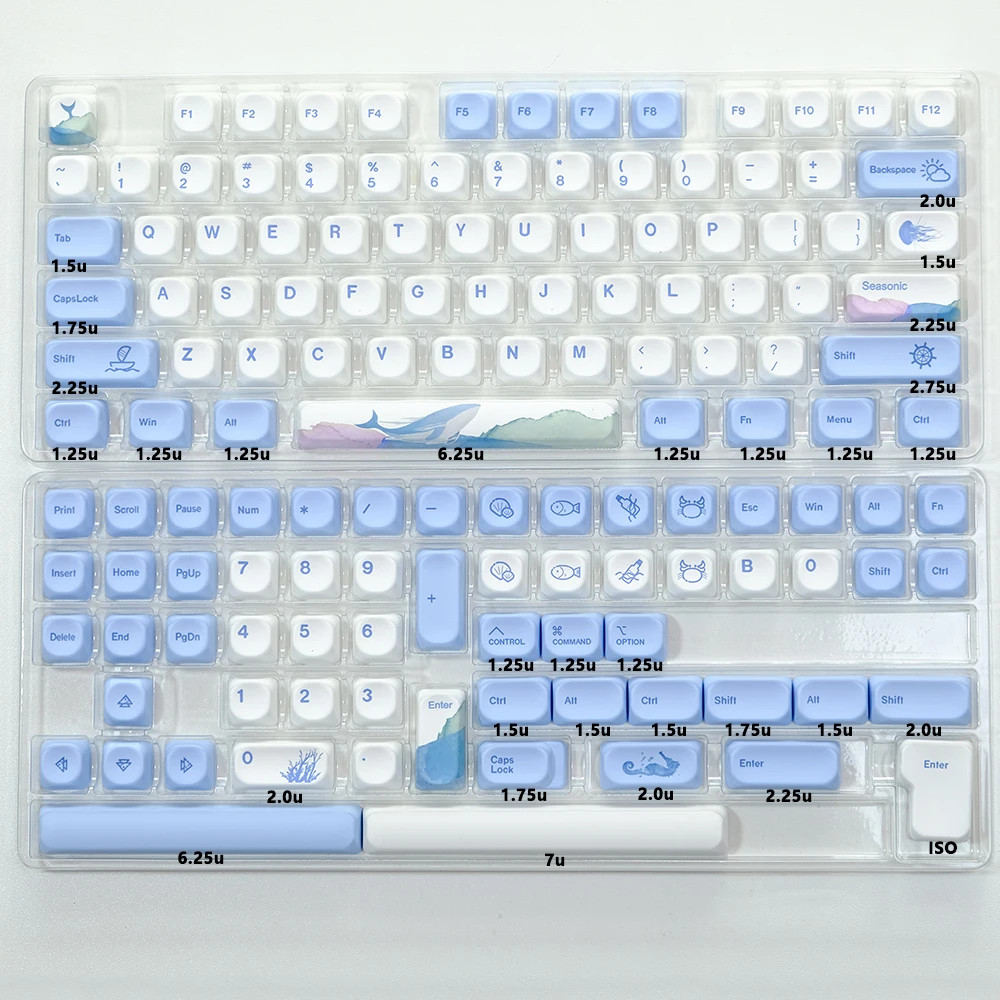 KBDiy 135 Keys PBT Keycap Set Outer Space KOA Profile Mechanical Keyboard Caps