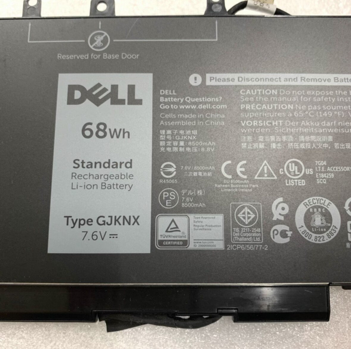 OEM GJKNX Laptop Battery For Dell Latitude 5480 5580 5280 5490 5580 5590 5591