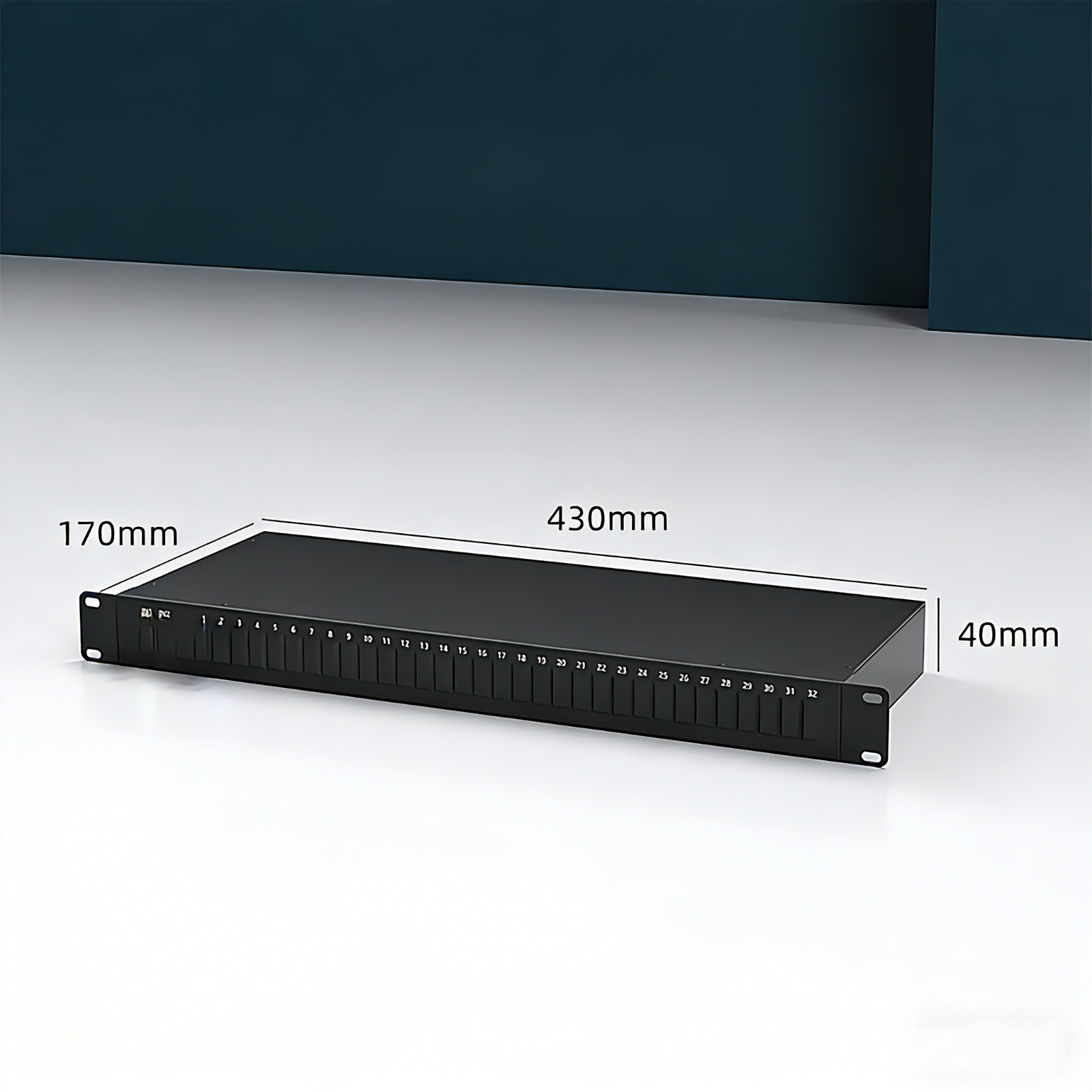 Thickened SC Rack Mount Optical Splitter 19" 1x2/4/8/16/32/64 PLC Fiber Splitter