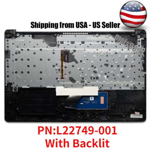 Palmrest Keyboard &Touchpad For hp 17-by0053cl 17-ca0096nr L22749-001 L22750-001