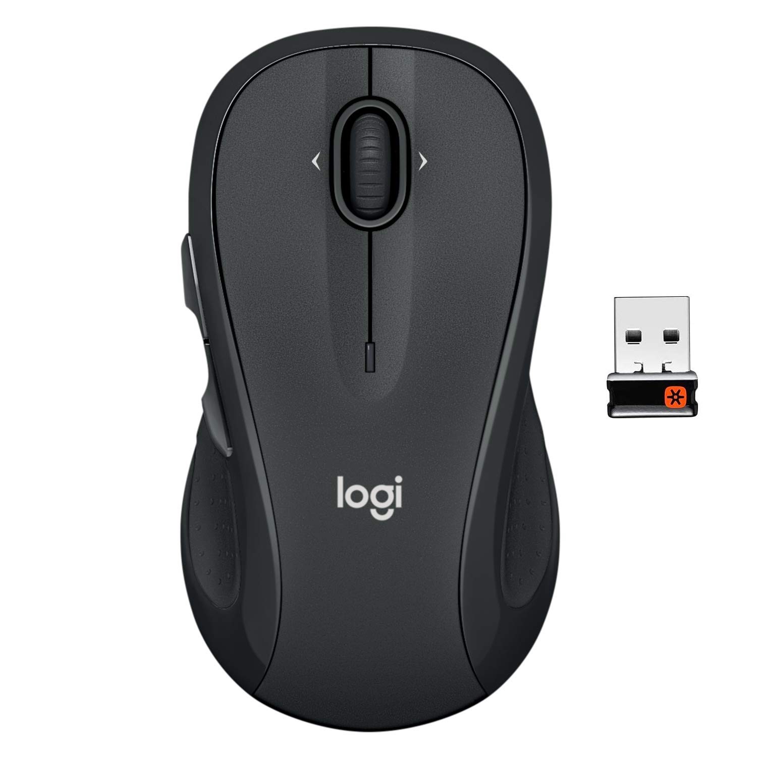 Logitech M510 Comfort Plus Wireless Mouse Black USB Receiver Open Box New