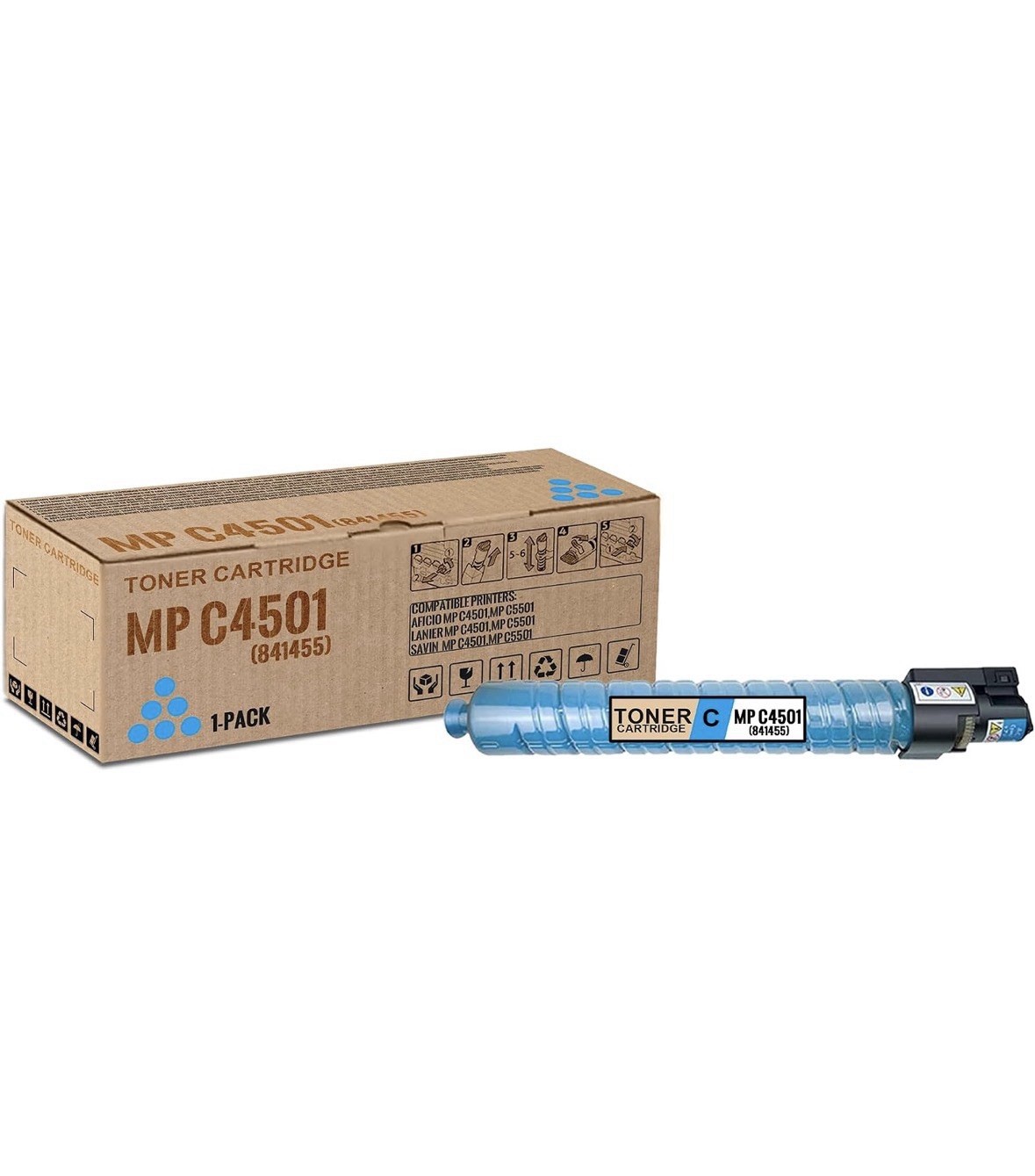 IGUGNIK MP C4501 Toner Cartridge 1 Pack Cyan