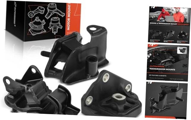3PCS Transmission Mount Kit Compatible with Acura TSX 2004 2005 2006 2007