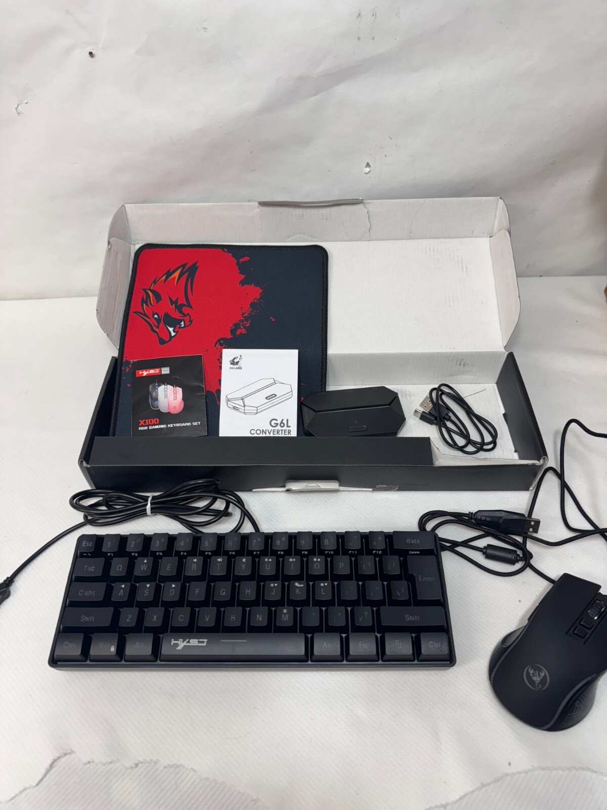 Mamba Snake Gaming Keyboard And Mouse With Mouse Pad RGB