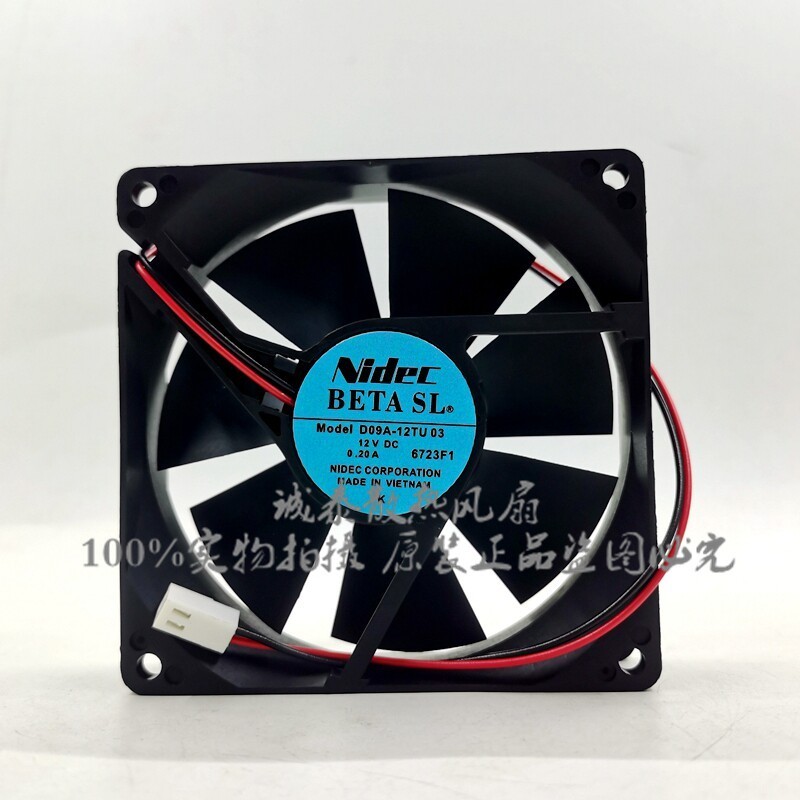 1PCS Nidec D09A-12TU 03 12V 0.2A 9025 Fuji Inverter Industrial PC Cooling Fan