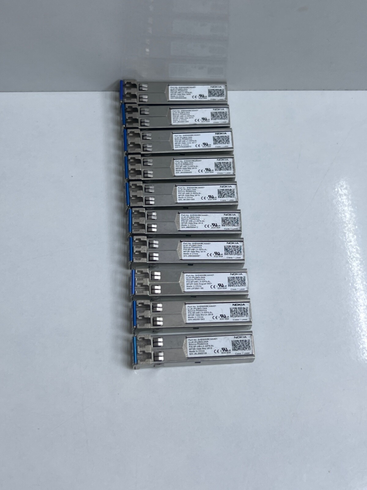 (LOT 10 PCS) (LOT 5 PC) NOKIA 3HE00028CAAA01 SFP-GIGE LX-LC ROHS 6/6 DDM-40/85C