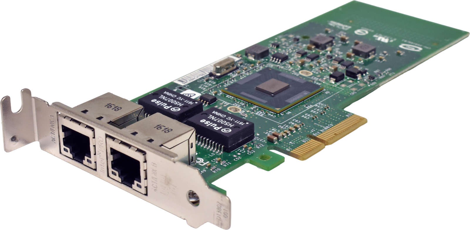 Intel 1000 ET E1G42ETBLK E43709-007 Dual Port RJ-45 GE NIC PCIe x4 LP