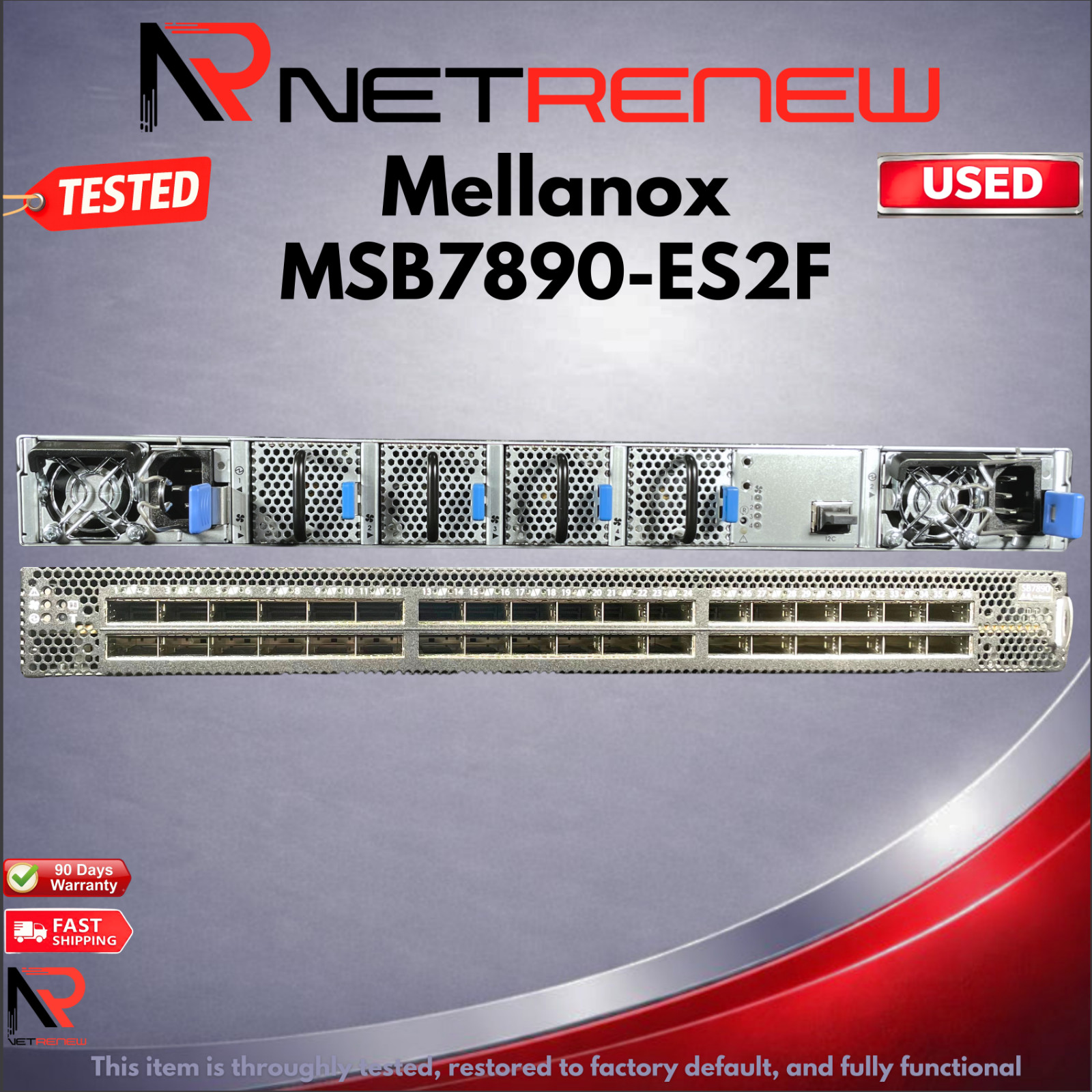 Mellanox MSB7890-ES2F 36 Port 100G  Switch EDR InfiniBand QSFP28