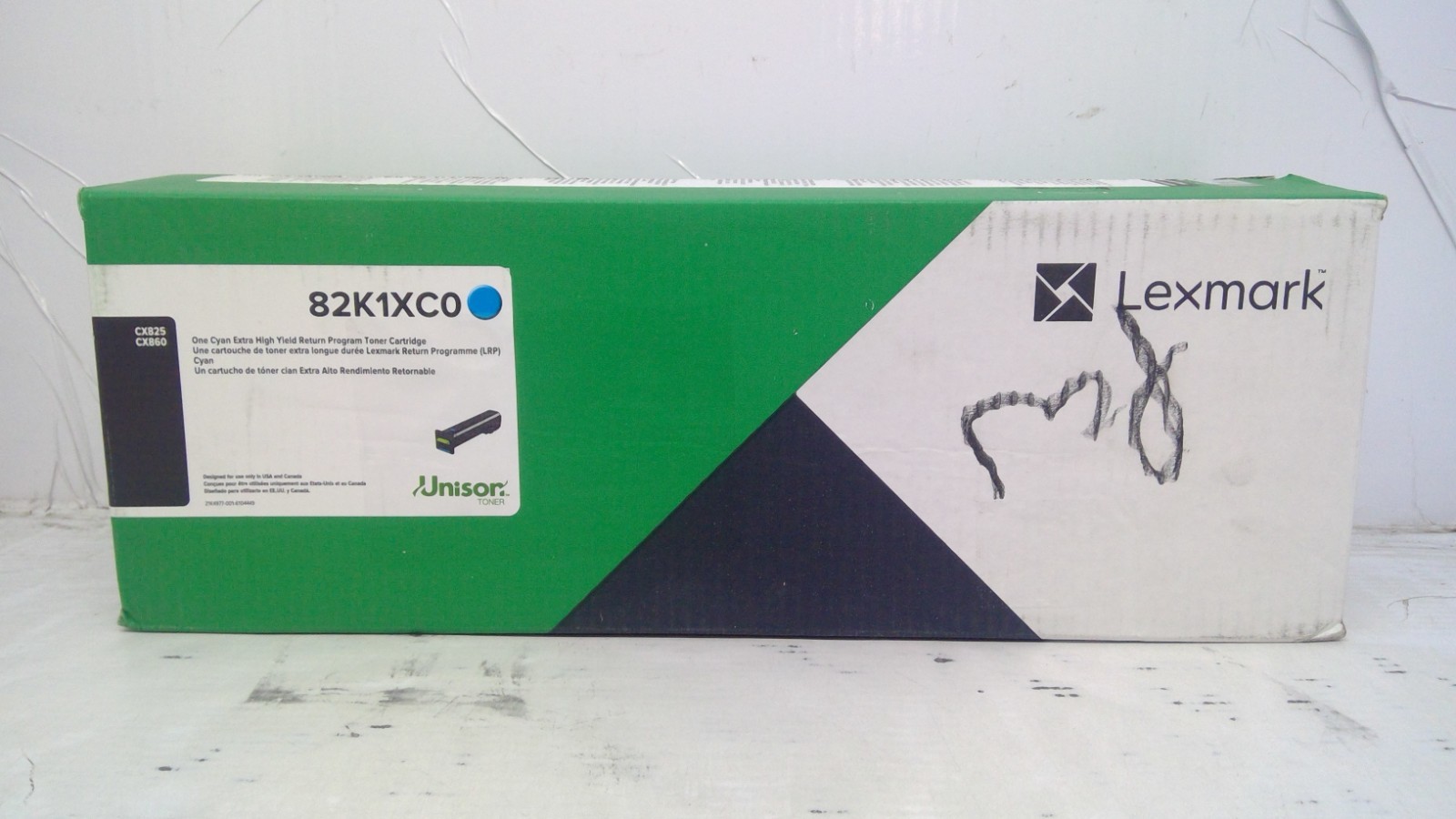 Genuine Lexmark 82K1XC0 Cyan Extra High Yield Toner Cartridge for CX825/CX860