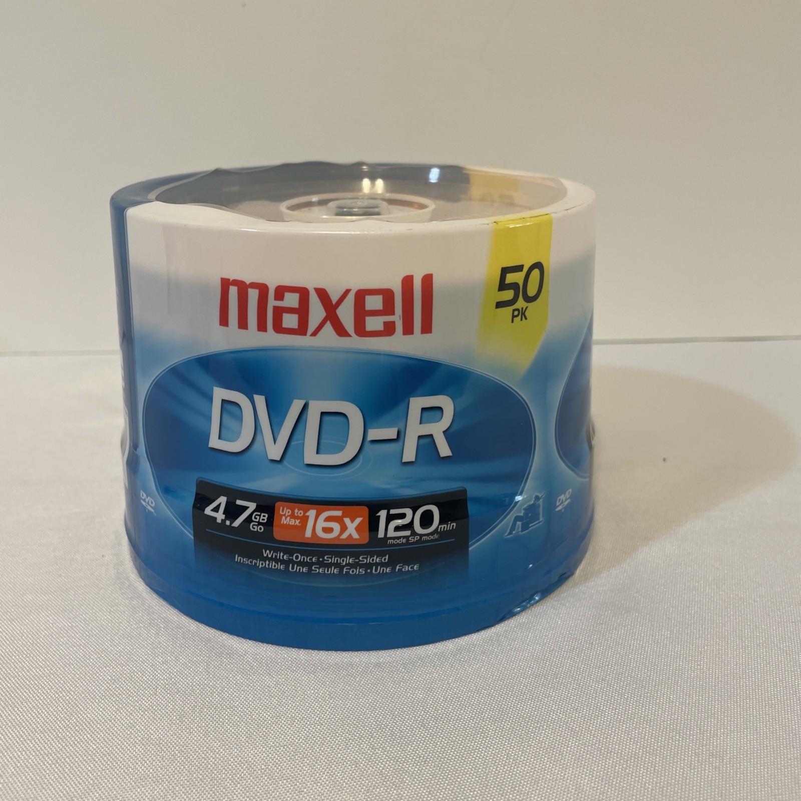 Maxell DVD-R Video Recordable Discs 4.7GB 16x 120 Min 50 Pack Spindle