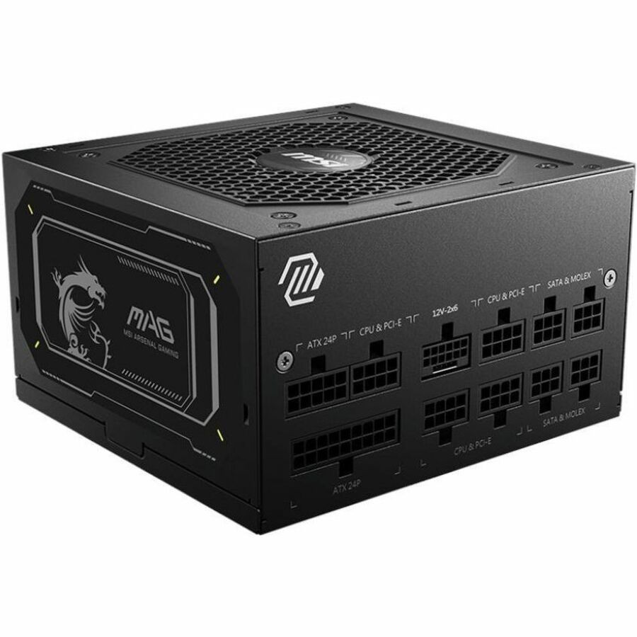 MSI MAG A850GL PCIE5 II 850W 80 PLUS Gold Modular Power Supply