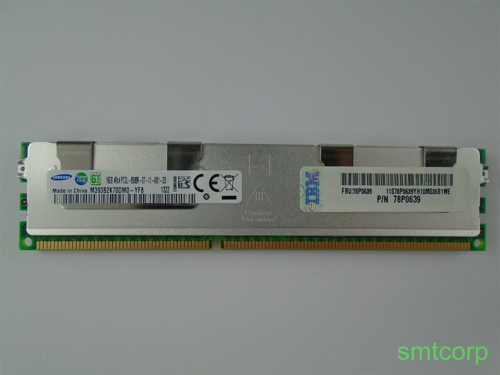 IBM 78P0639  16GB PC3-8500 4RX4 DDR3-1066MHz ECC Reg Memory 