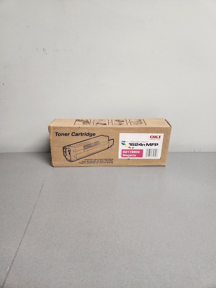 Okidata 52115902 Magenta Toner Cartridge, 1624CCS, 1624N, 1624NCCS