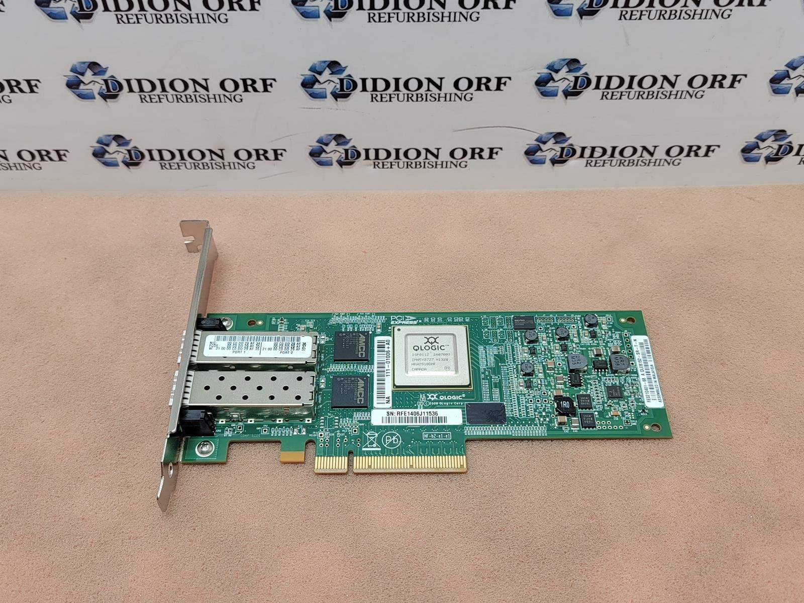 Network card Qlogic QLE8152 2x10GbE SFP+ PCIe 1.0 ADAPTER Full Height SKU 24894