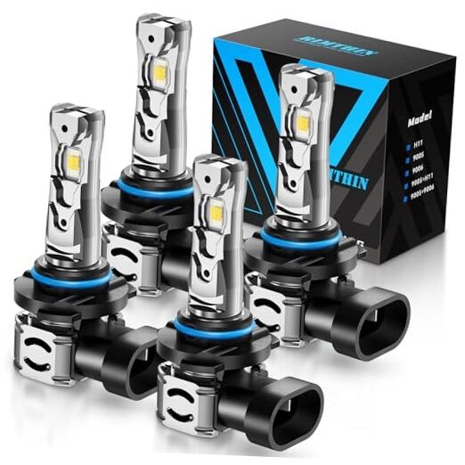Cool White 9005+9006 Bulbs Combo - 64,000LM - 800% Brighter with 9005+9006