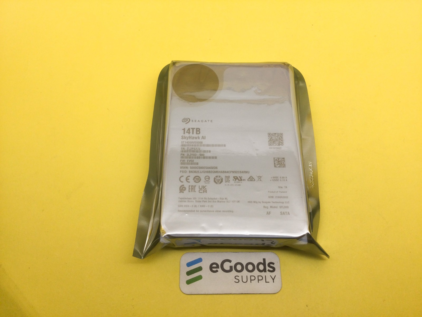ST14000VE0008 Seagate SkyHawk AI 14TB 6GB/s 7200RPM SATA 3.5" HDD ***new