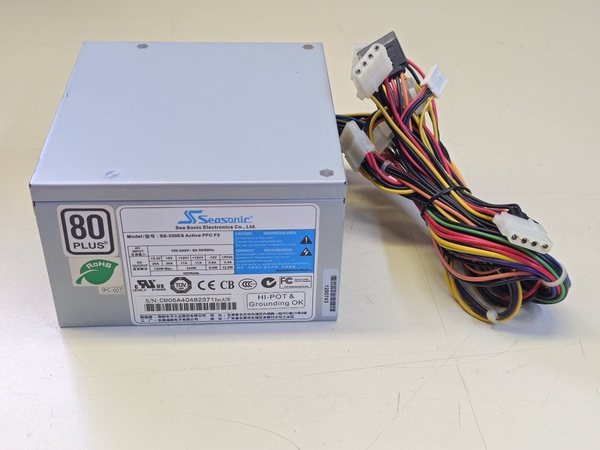 SeaSonic SS-350ES 350W ATX12V V2.2 80 PLUS Tested Working