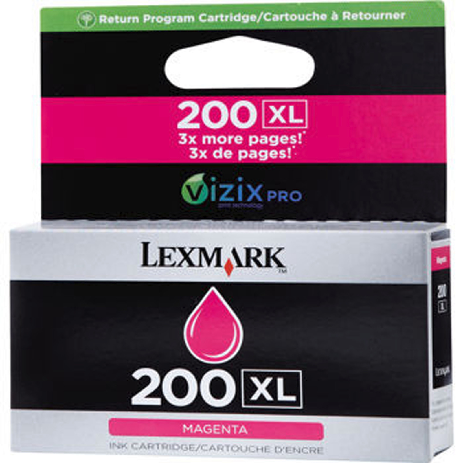 Brand New Genuine Lexmark 200XL Magenta Ink Cartridge for All-in-One Pro 4000