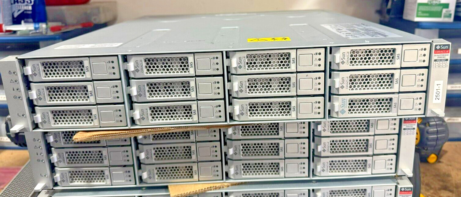 SUN ORACLE Storage Tek 2540 M2 FC Array with 12x300GB 1xRaid 1 x DC TESTED