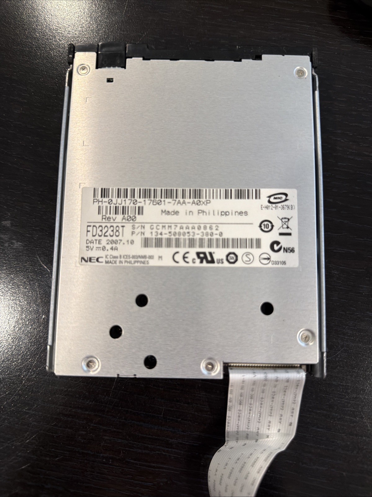 NEC FD3238T Floppy Drive Internal 1.44MB 3.5” Drive