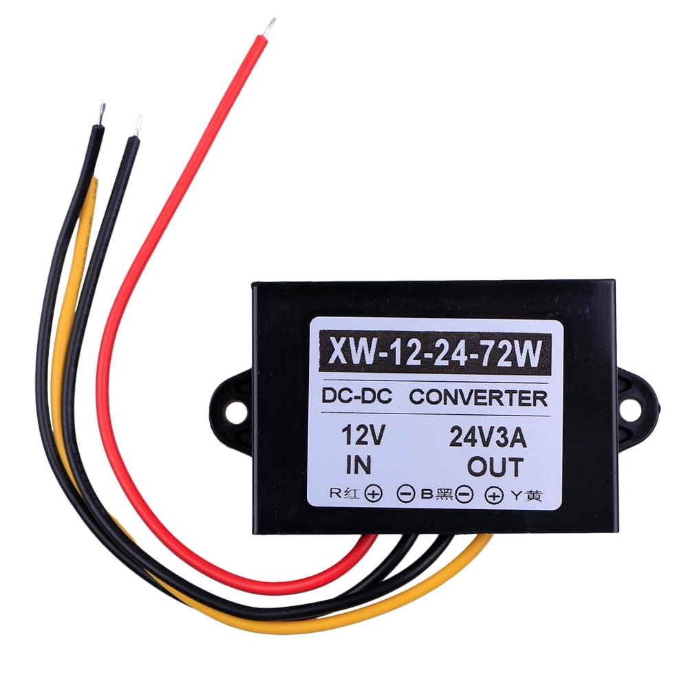 DC-DC 12V to 24V 3A 72W Vehicle Step-up Regulator Car Power Inverter Converter