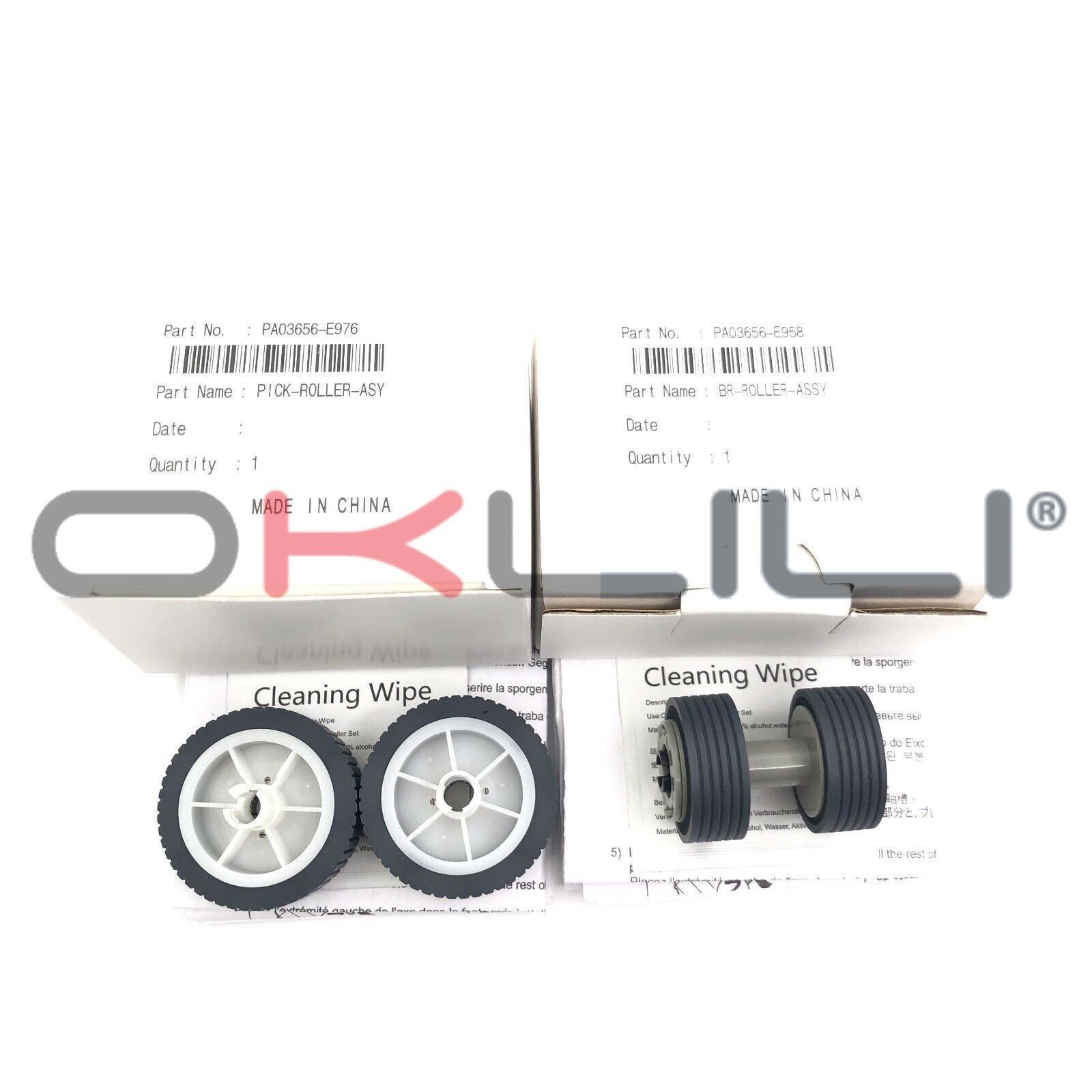 20SET PA03656-0001 PA03656-E958/E976 Fujitsu ix500 ix1500 Pickup Brake Roller