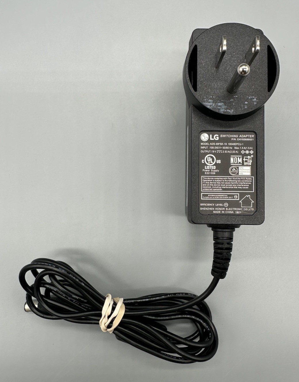 Genuine LG Monitor AC Power Adapter ADS-48FSK-19 19048EPCU-1 19V 2.53A 48W Black