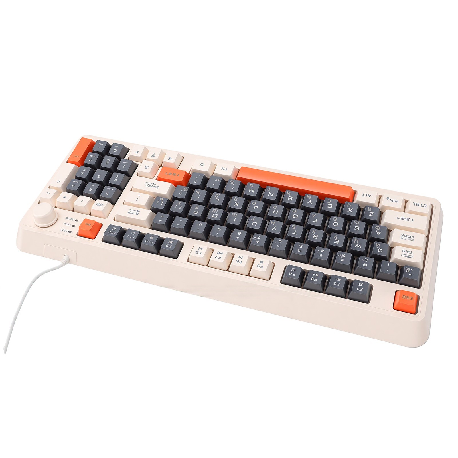 94 Keys Mechanical Russian Gaming Keyboard RGB Backlit Wired Russian Keyboa YRYA