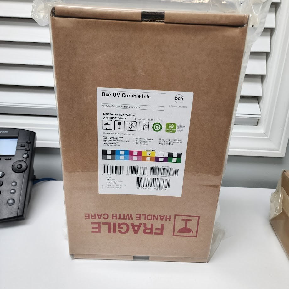 Canon Oce Arizona IJC258 UV Ink Yellow 2L (3010114043) Exp 2019