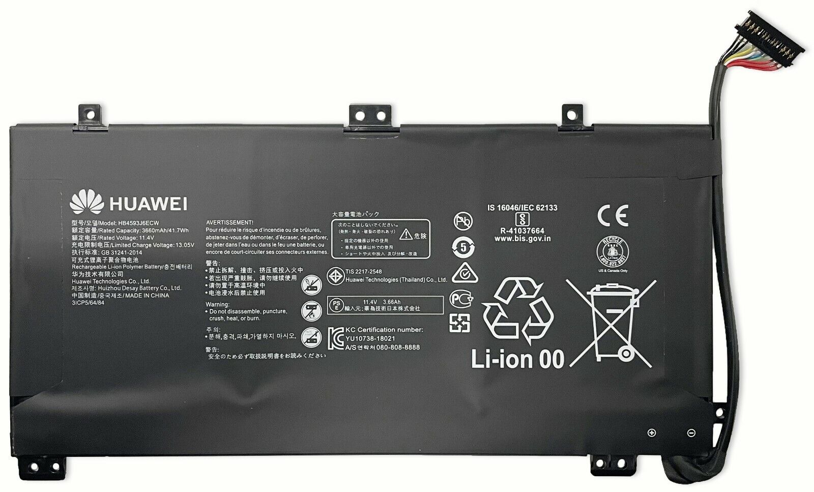 Original HB4593J6ECW Battery For Huawei MateBoo 13 2019 2020 WRT-W19 WX9 HN-W19L