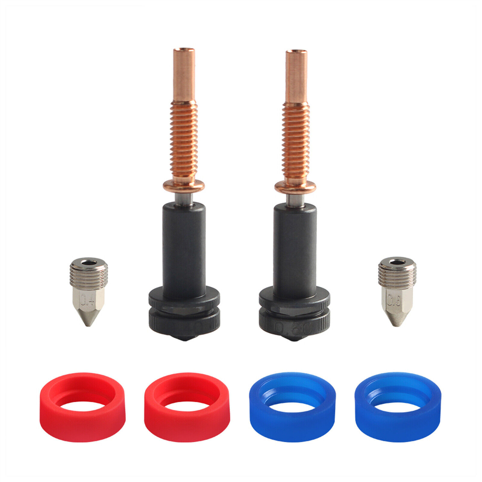 Upgraded High Flow 0.4mm/0.6mm Nozzles Hardened steel Material For REVO Hotends