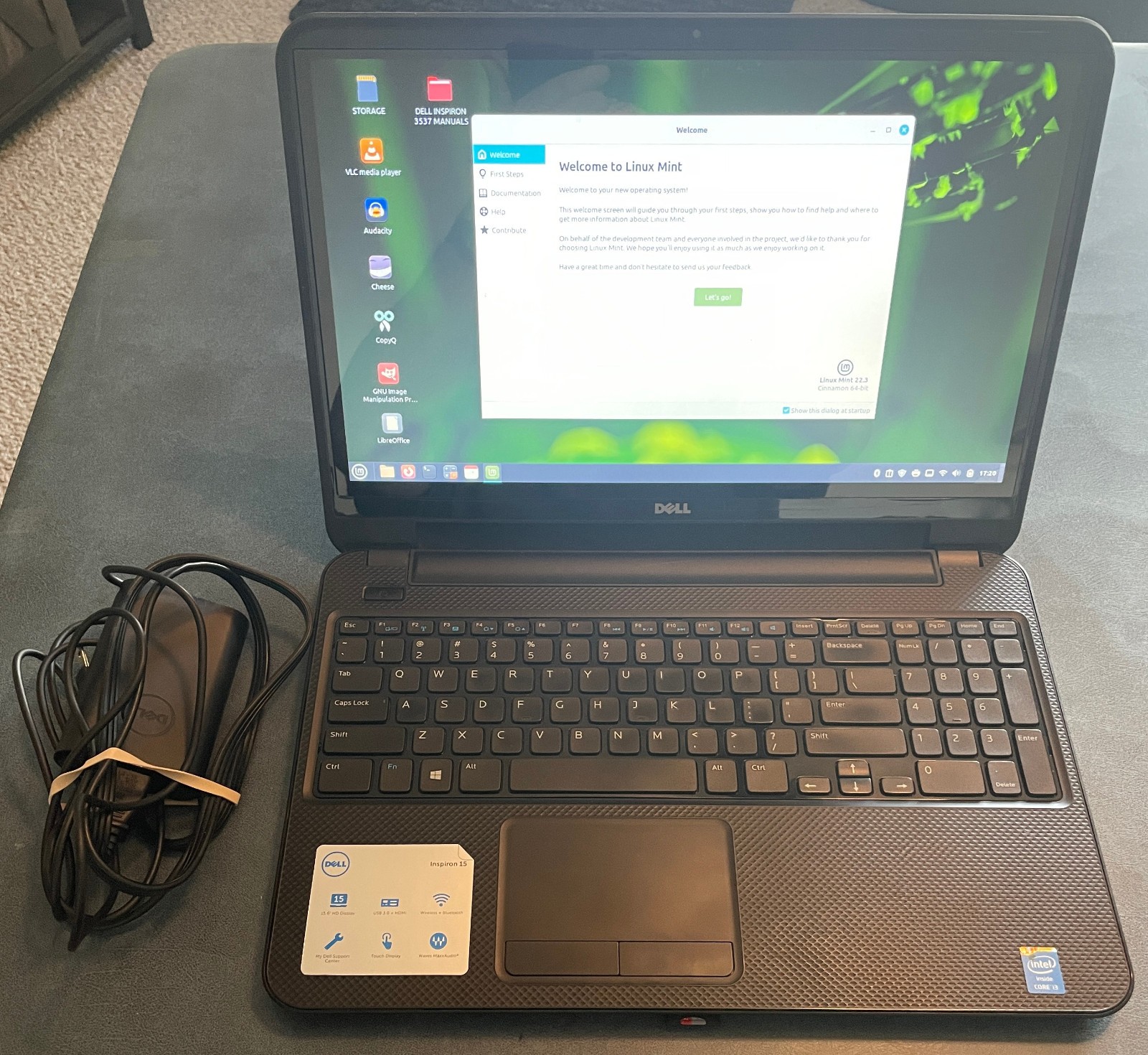 DELL INSPIRON 15-3537 Laptop 15" *TOUCH* i3 256gb+1tb Linux Mint 22.3-extras-8