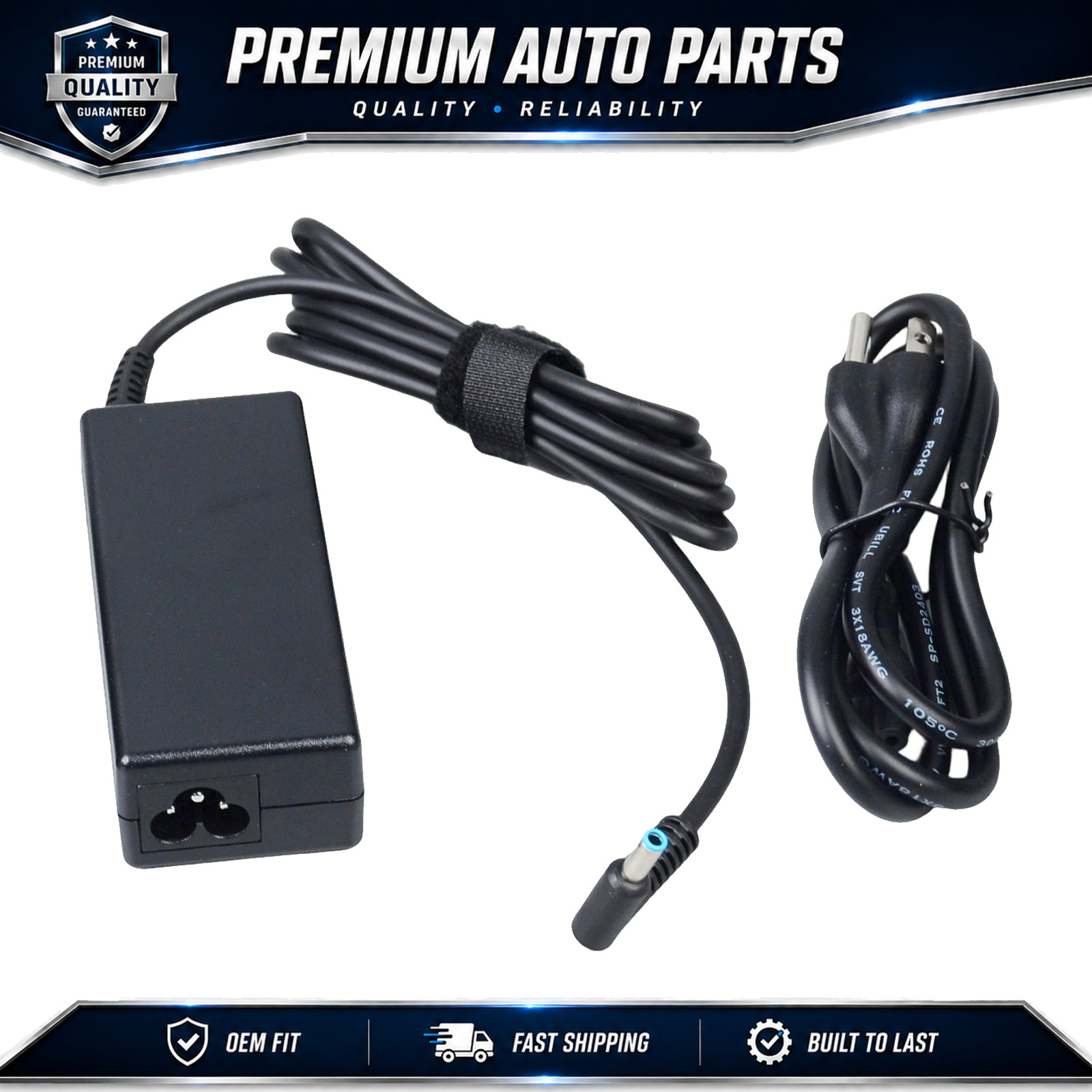 65W AC Laptop Charger 19.5V 4.5x3.0mm for HP Pavilion 14 15 Series Adapter US