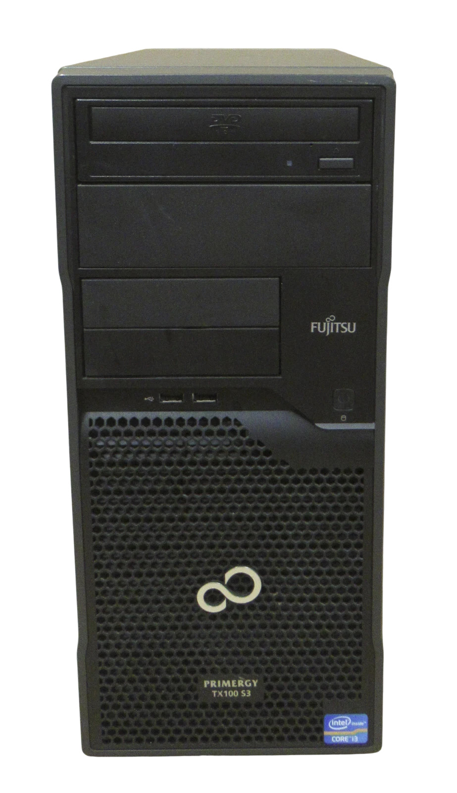 Fujitsu Primergy TX100 S3p Tower Server i3-3220 3.3GHz 2GB Ram 500GB HDD DVD ROM