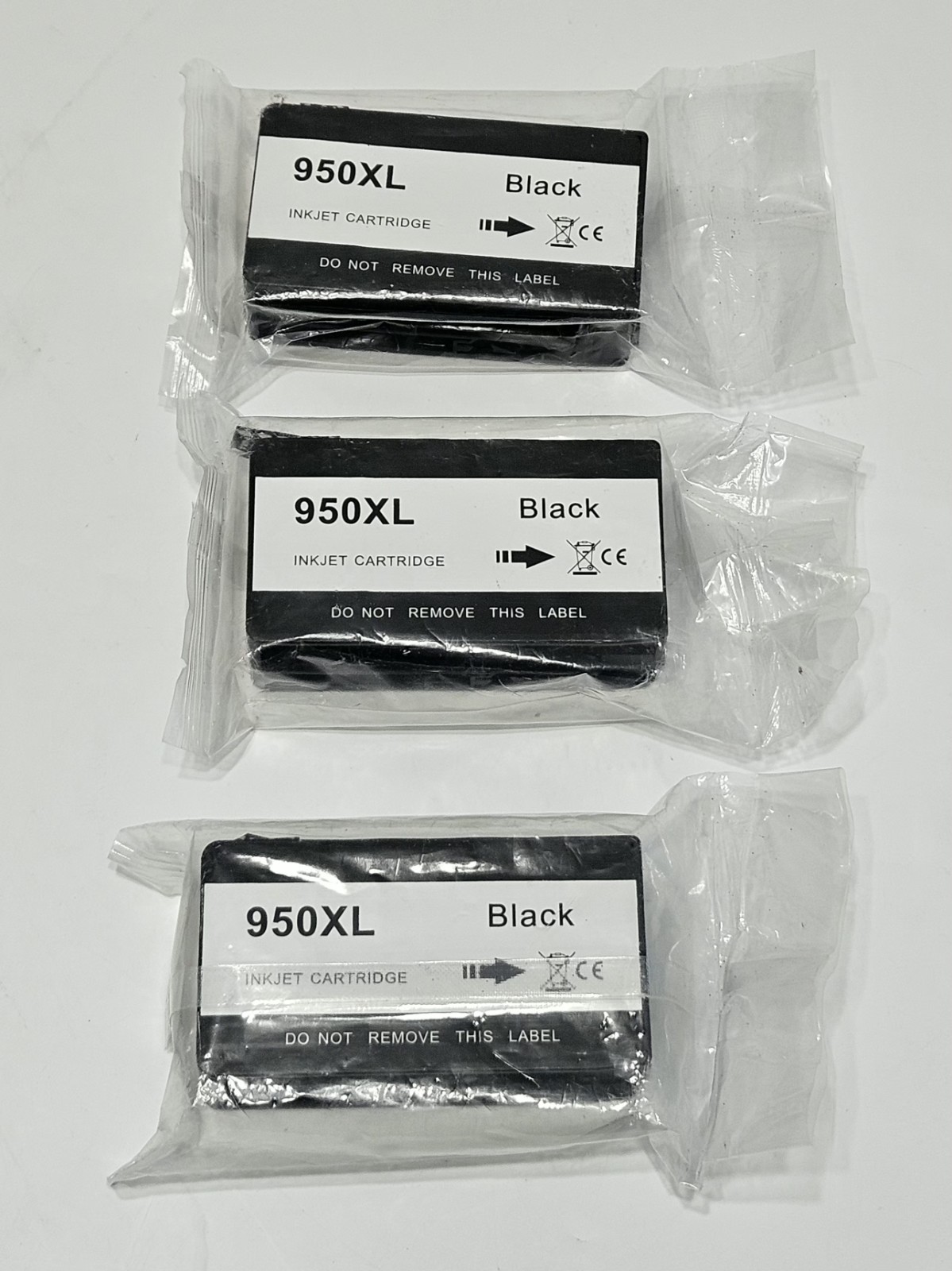 3 Pack 950XL Black Ink Cartridge for HP OfficeJet Pro 8100 8600 Printer