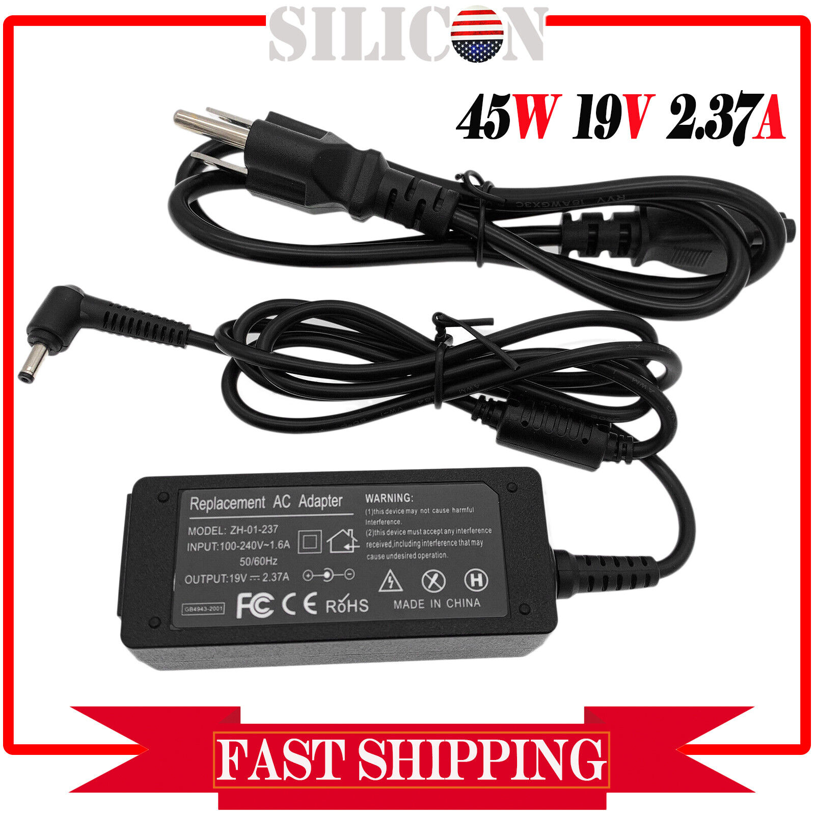 AC Adapter Charger For ASUS VivoBook F415E F415EA Laptop Power Supply Cord
