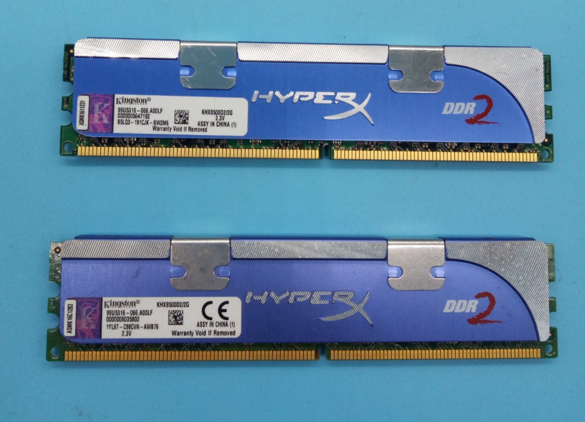 Kingston Hyperx 2GB (2x1GB) DDR2 KHX8500D2/2G 99U5316-066.A00LF 2.3V #R3040