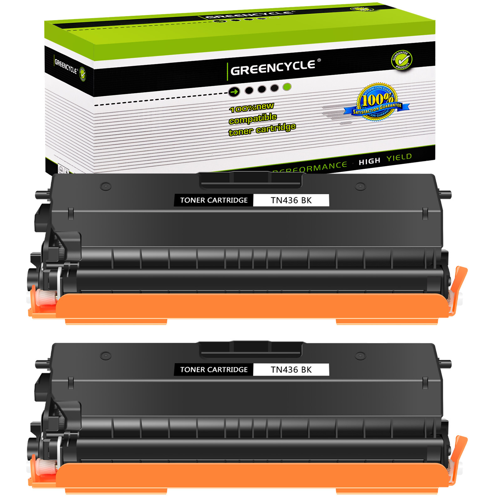 2PK TN436 Black Toner Cartridge for Brother DCP-L8410CDW MFC-L8610/L8900CDW  